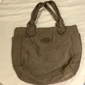 Marc Jacobs nylon taupe tote bag